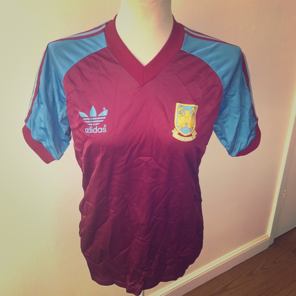 Vintage Adidas West Ham Jersey 1981-1982